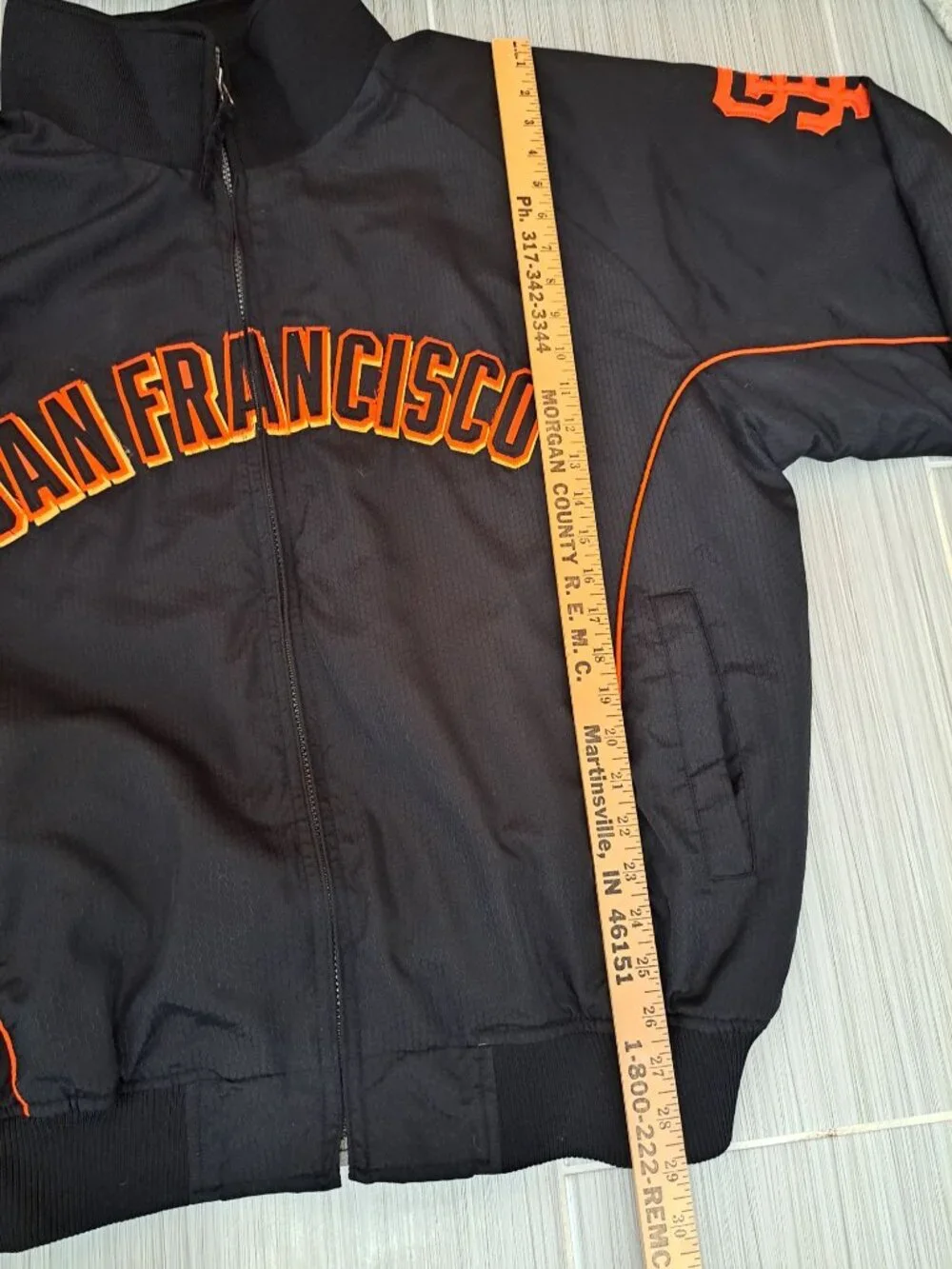Vintage MLB San Francisco Giants Majestic Authentic Dugout Jacket XL Black